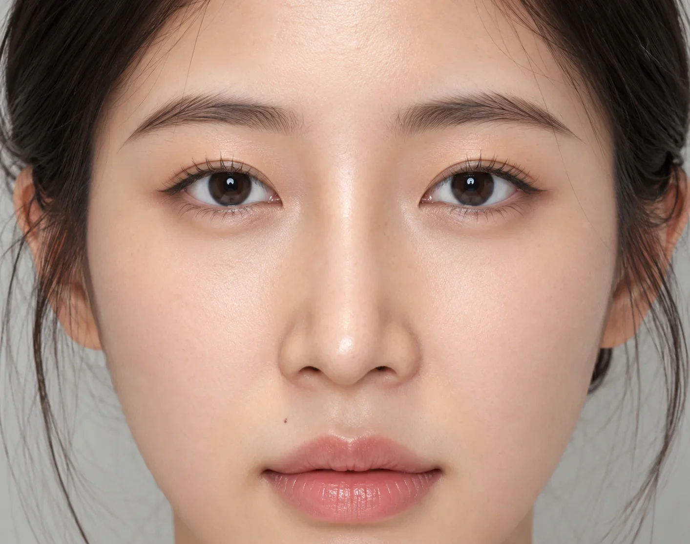 보형물이 올바른 위치에 있지 않은 경우